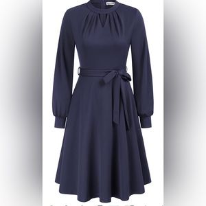 Swing dress. Burgundy is XL; Blue XXL